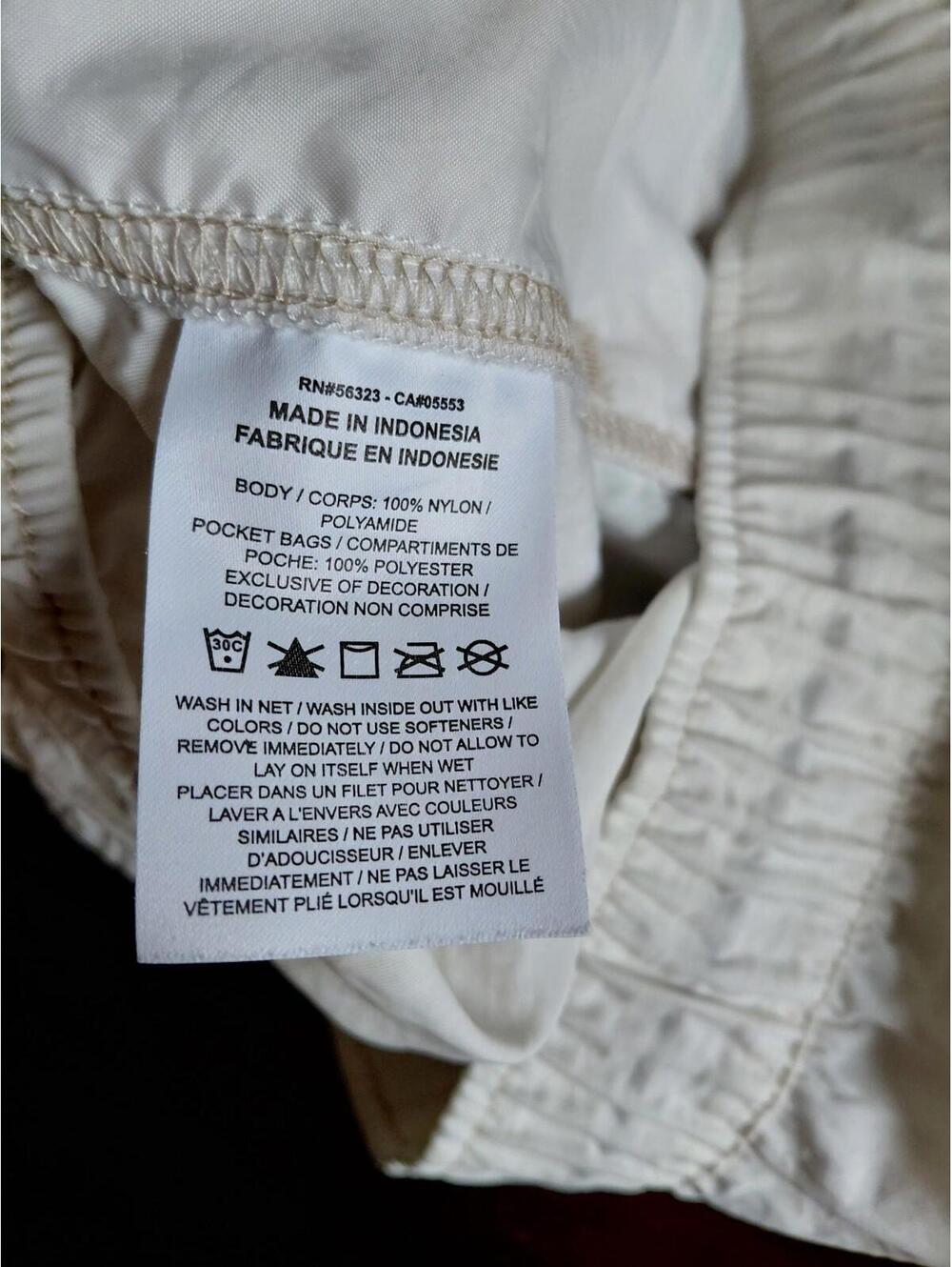 Nike Sportswear Woven Wind Pants Womens XL White Beige DM6209-030 Loose Baggy - Picture 8 of 12